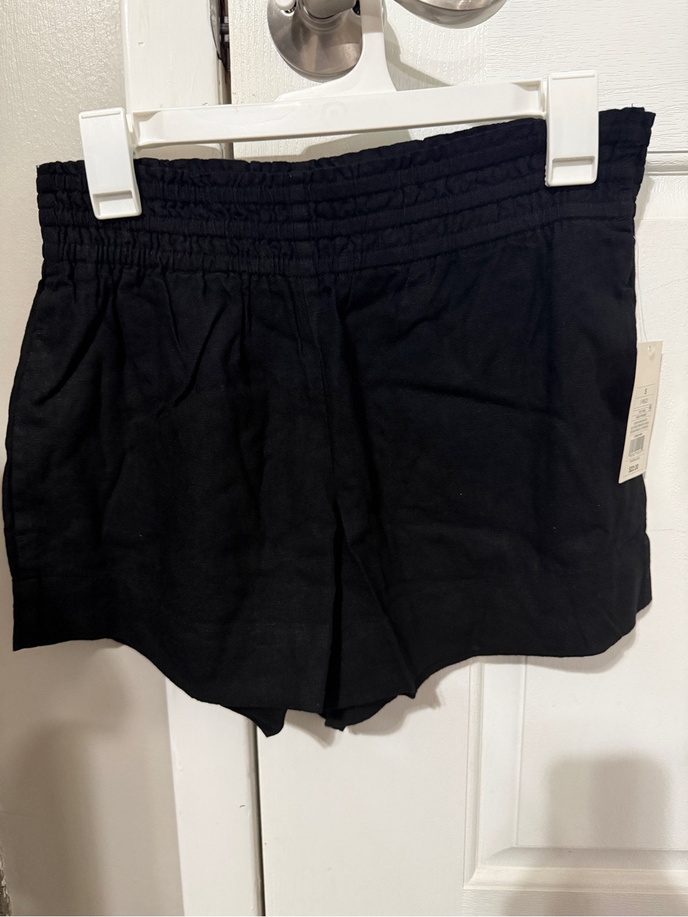 Target Black High-Waist Elastic Casual Shorts